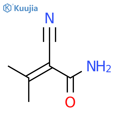 2-Butenamide, 2-cyano-3-methyl- structure