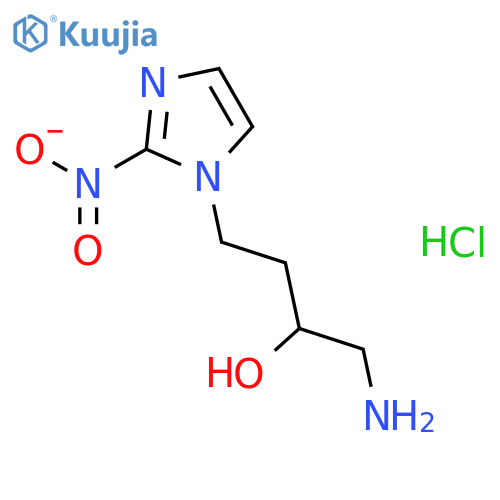 1-Amino-4-(2-nitroimidazol-1-yl)butan-2-ol;hydrochloride structure