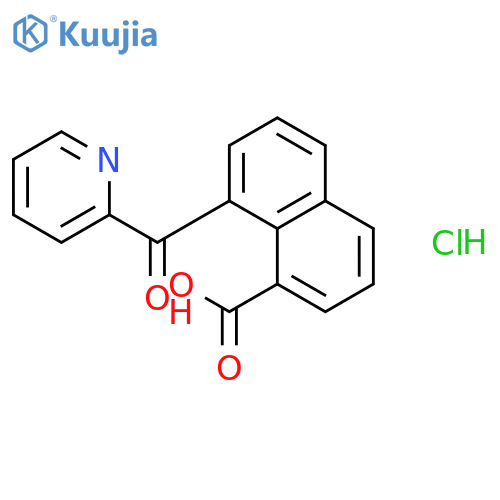 1-Naphthalenecarboxylic acid, 8-(2-pyridinylcarbonyl)-, hydrochloride structure