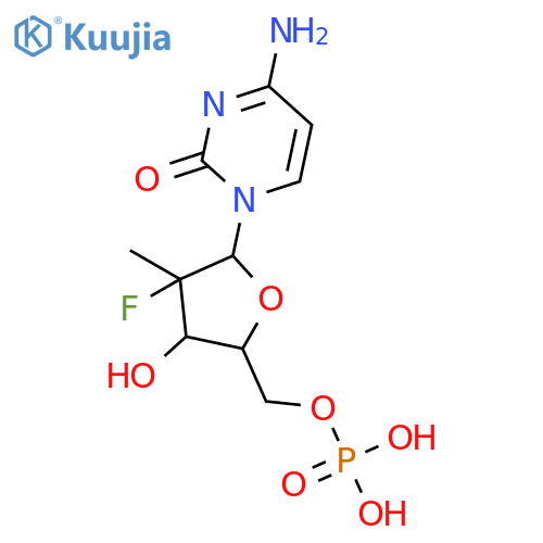 5'-Cytidylic acid, 2'-deoxy-2'-fluoro-2'-methyl-, (2'R)- structure