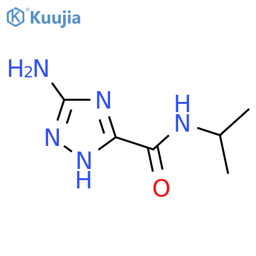 3-Amino-N-isopropyl-1H-1,2,4-triazole-5-carboxamide structure
