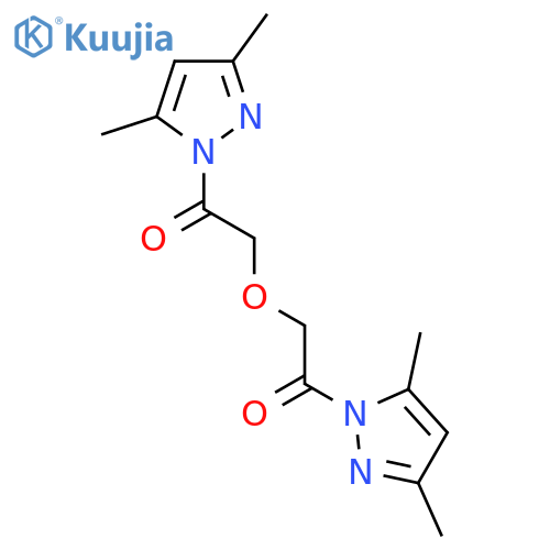 2,2'-Oxybis[1-(3,5-dimethyl-1H-pyrazol-1-yl)ethan-1-one] structure