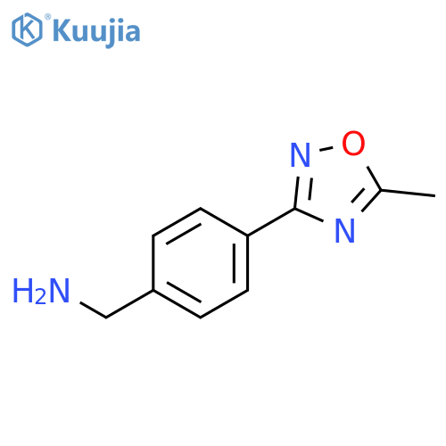 4-(5-Methyl-1,2,4-oxadiazol-3-yl)benzenemethanamine structure