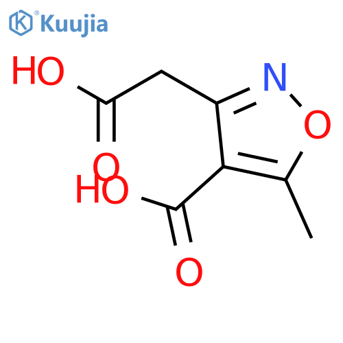 3-Isoxazoleacetic acid, 4-carboxy-5-methyl- structure