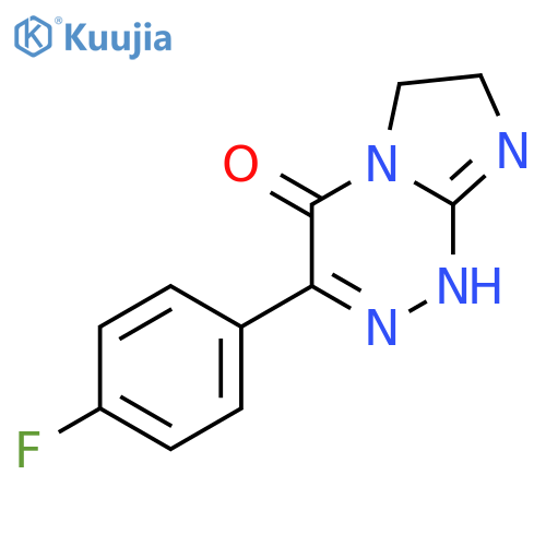 Imidazo[2,1-c][1,2,4]triazin-4(1H)-one, 3-(4-fluorophenyl)-6,7-dihydro- structure