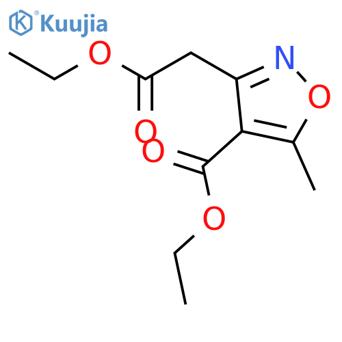 3-Isoxazoleacetic acid, 4-(ethoxycarbonyl)-5-methyl-, ethyl ester structure