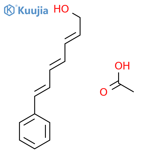 2,4,6-Heptatrien-1-ol, 7-phenyl-, acetate, (E,E,E)- structure