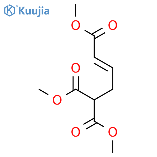 3-Butene-1,1,4-tricarboxylic acid, trimethyl ester, (3E)- structure