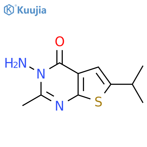 3-Amino-6-isopropyl-2-methylthieno2,3-dpyrimidin-4(3H)-one structure