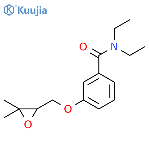 Benzamide, 3-[(3,3-dimethyloxiranyl)methoxy]-N,N-diethyl- structure