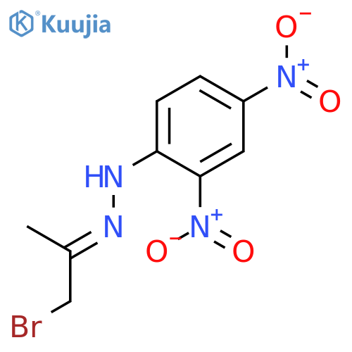2-Propanone, 1-bromo-, (2,4-dinitrophenyl)hydrazone structure