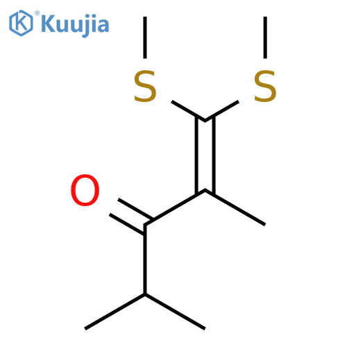1-Penten-3-one, 2,4-dimethyl-1,1-bis(methylthio)- structure
