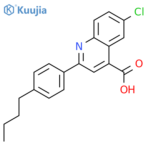 2-(4-Butylphenyl)-6-chloroquinoline-4-carboxylic acid structure