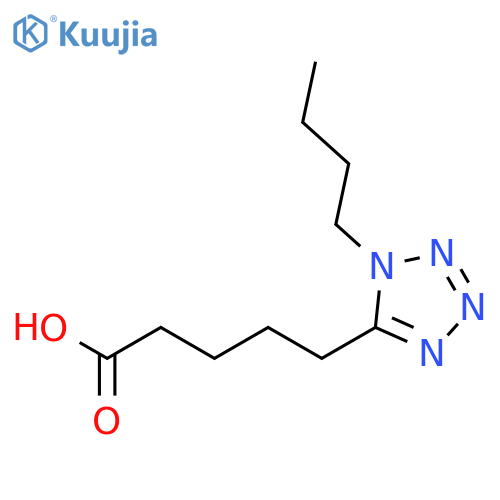 1H-Tetrazole-5-pentanoic acid, 1-butyl- structure