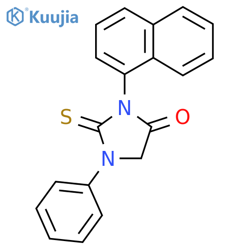 4-Imidazolidinone, 3-(1-naphthalenyl)-1-phenyl-2-thioxo- structure