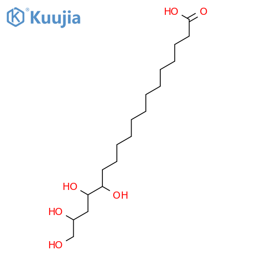 14,15,17,18-Tetrahydroxyoctadecanoic acid structure