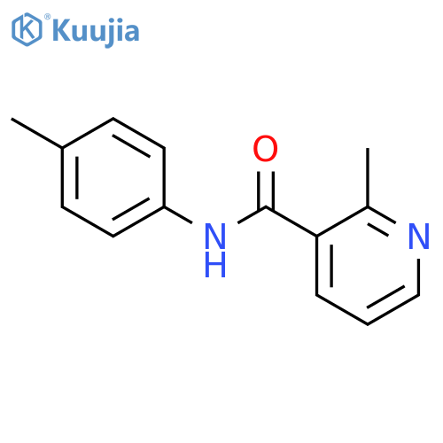 2-methyl-N-(4-methylphenyl)pyridine-3-carboxamide structure