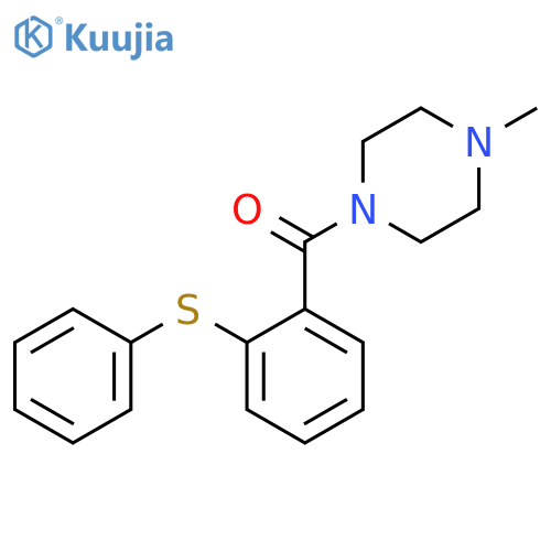 Piperazine, 1-methyl-4-[2-(phenylthio)benzoyl]- structure