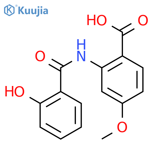 2-[(2-hydroxybenzoyl)amino]-4-methoxybenzoic acid structure