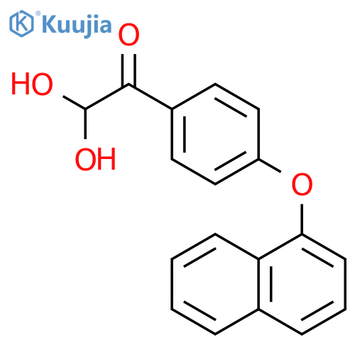 Ethanone, 2,2-dihydroxy-1-[4-(1-naphthalenyloxy)phenyl]- structure