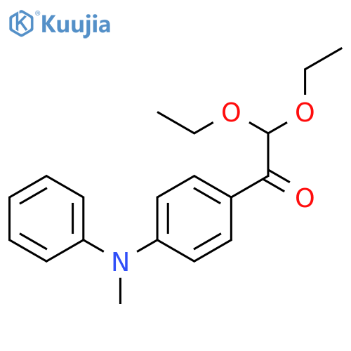 Ethanone, 2,2-diethoxy-1-[4-(methylphenylamino)phenyl]- structure