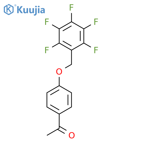 Ethanone, 1-[4-[(pentafluorophenyl)methoxy]phenyl]- structure