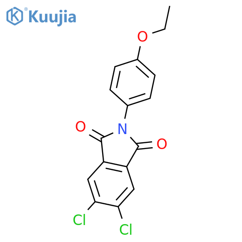 1H-Isoindole-1,3(2H)-dione, 5,6-dichloro-2-(4-ethoxyphenyl)- structure