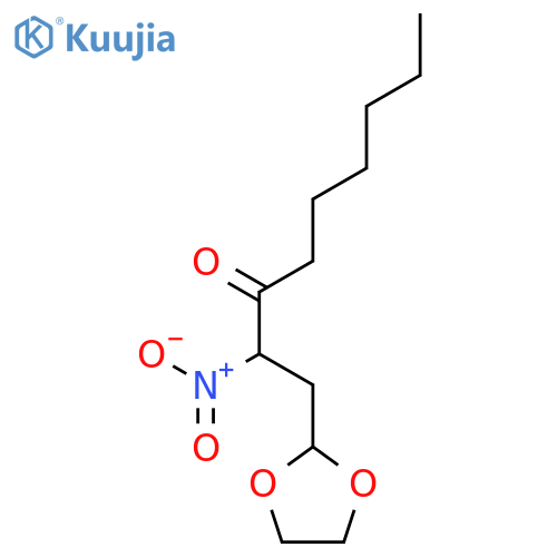 1-(1,3-Dioxolan-2-YL)-2-nitrononan-3-one structure