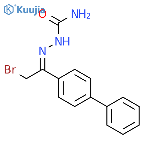 [(E)-[2-bromo-1-(4-phenylphenyl)ethylidene]amino]urea structure