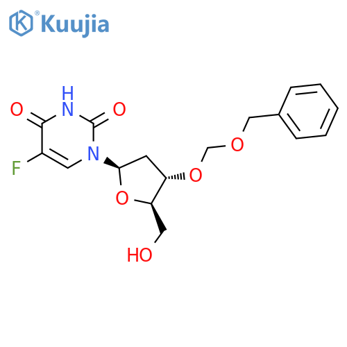 Uridine, 2'-deoxy-5-fluoro-3'-O-[(phenylmethoxy)methyl]- structure