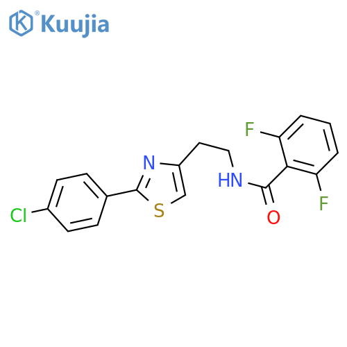 N-{2-2-(4-chlorophenyl)-1,3-thiazol-4-ylethyl}-2,6-difluorobenzamide structure