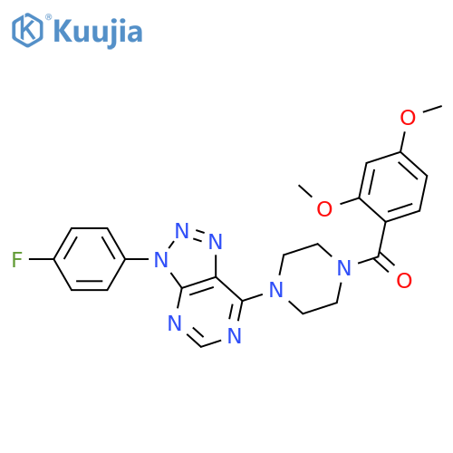 1-(2,4-dimethoxybenzoyl)-4-3-(4-fluorophenyl)-3H-1,2,3triazolo4,5-dpyrimidin-7-ylpiperazine structure