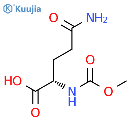 L-Glutamine, N2-(methoxycarbonyl)- structure
