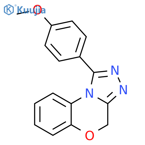 4H-[1,2,4]Triazolo[3,4-c][1,4]benzoxazine, 1-(4-methoxyphenyl)- structure