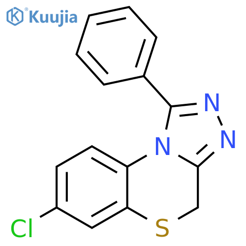 4H-[1,2,4]Triazolo[3,4-c][1,4]benzothiazine, 7-chloro-1-phenyl- structure