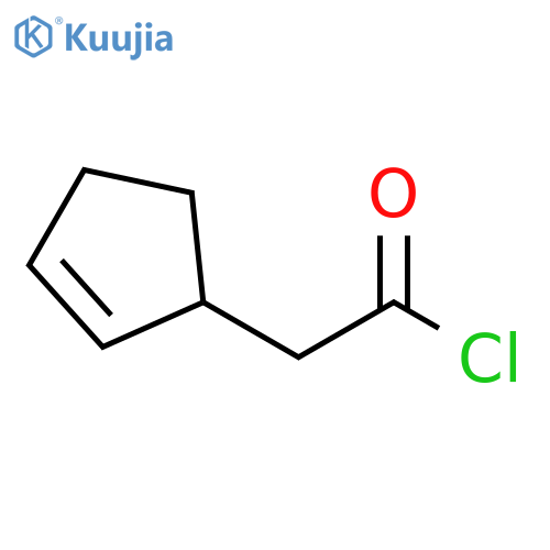 2-Cyclopentene-1-acetyl chloride structure