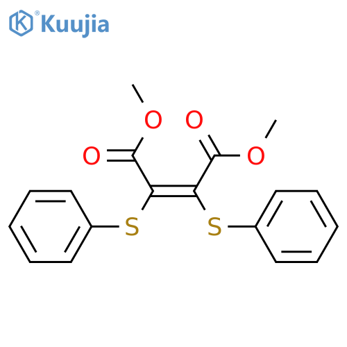 2-Butenedioic acid, 2,3-bis(phenylthio)-, dimethyl ester structure