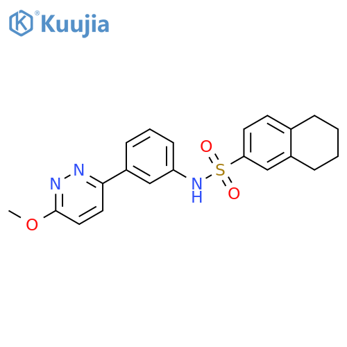 N-3-(6-methoxypyridazin-3-yl)phenyl-5,6,7,8-tetrahydronaphthalene-2-sulfonamide structure