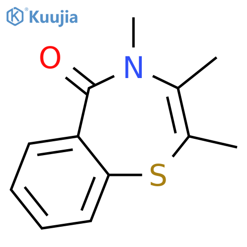 1,4-Benzothiazepin-5(4H)-one, 2,3,4-trimethyl- structure