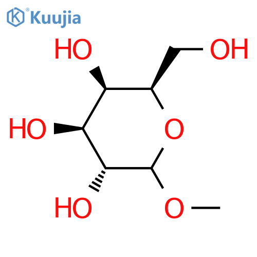 Methyl D-galactopyranoside structure