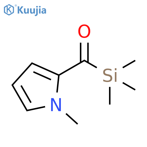 1-methyl-2-[(trimethylsilyl)carbonyl]-1H-Pyrrole structure