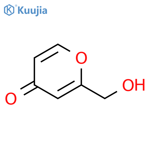 4H-Pyran-4-one, 2-(hydroxymethyl)- structure
