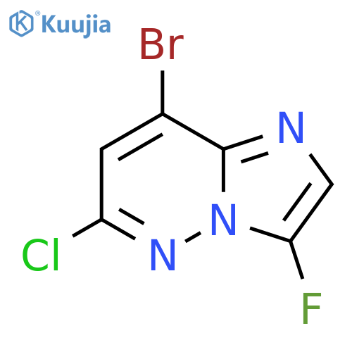 8-bromo-6-chloro-3-fluoroimidazo[1,2-b]pyridazine structure