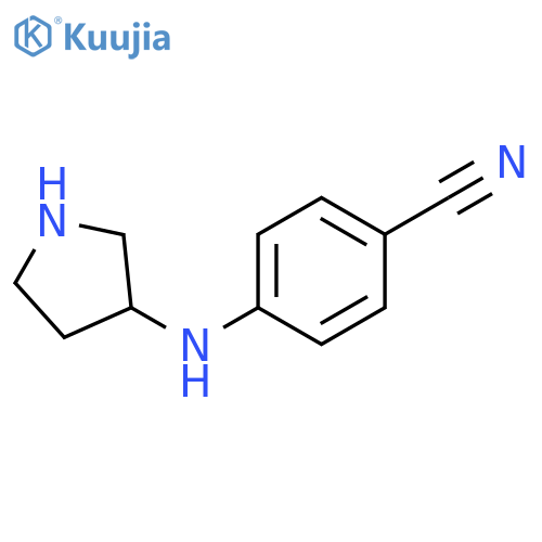 4-(pyrrolidin-3-yl)aminobenzonitrile structure
