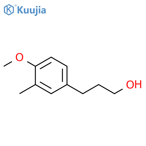 3-(4-methoxy-3-methylphenyl)propan-1-ol structure