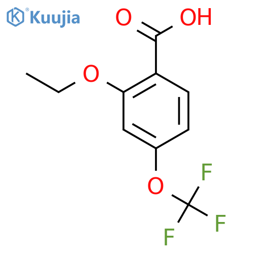 Benzoic acid, 2-ethoxy-4-(trifluoromethoxy)- structure