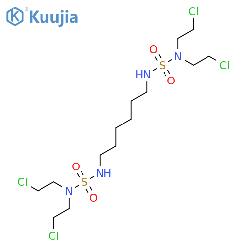 Sulfamide,N,N''-hexamethylenebis[N',N'-bis(2-chloroethyl)- (7CI) structure