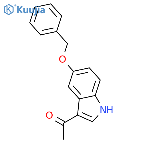 1-(5-(Benzyloxy)-1H-indol-3-yl)ethanone structure