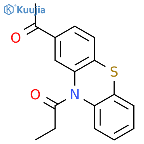 1-Propanone,1-(2-acetyl-10H-phenothiazin-10-yl)- structure