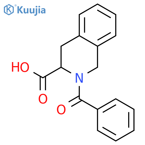 2-Benzoyl-1,2,3,4-tetrahydro-isoquinoline-3-carboxylic acid structure